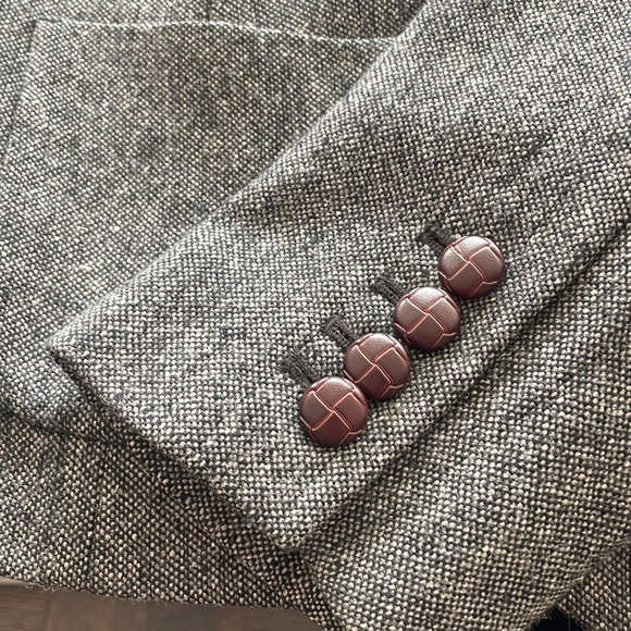 Classic Grey wool tweed blazer - Picture 5 of 6